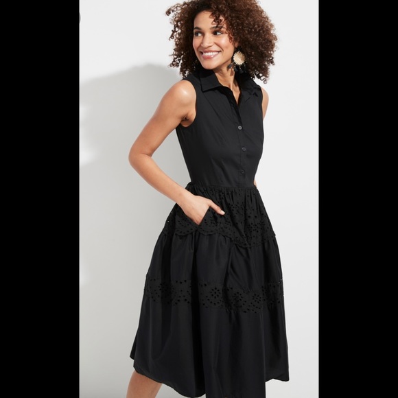 Vineyard Vines Dresses & Skirts - EUC Vineyard Vines Tiered Eyelet shirtdress